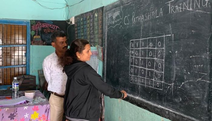 Sudoku in Zilla Parishad School, Shive
